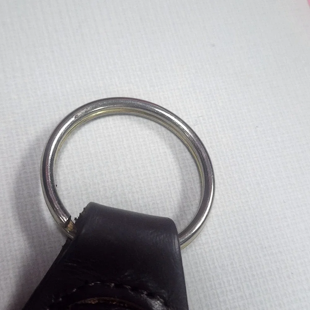 Vintage Beat Buy Brown Leather Token Keychain Vintage Key Ring